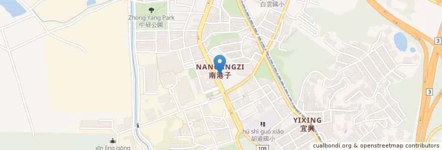 Mapa de ubicacion de 香味自助餐 en Taïwan, Nouveau Taipei, Taipei, District De Nangang.