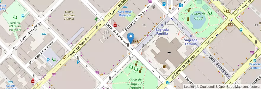 Mapa de ubicacion de 370 - Sardenya 234 en Espanha, Catalunha, Barcelona, Barcelonès, Barcelona.