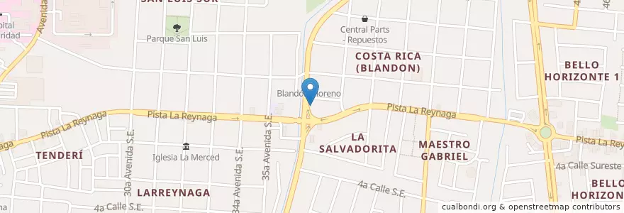 Mapa de ubicacion de Sport Bar El Capi en Nicaragua, Departamento De Managua, Managua (Municipio).