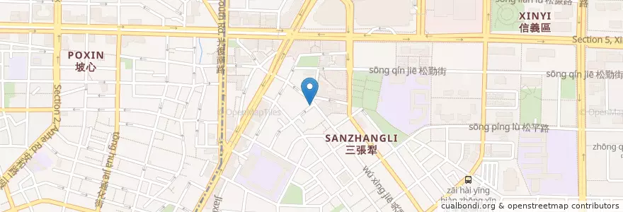 Mapa de ubicacion de 幸福食堂 en 臺灣, 新北市, 臺北市, 大安區.