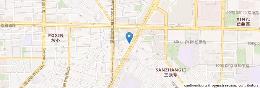 Mapa de ubicacion de 摩斯漢堡 en تایوان, 新北市, تایپه, 大安區.