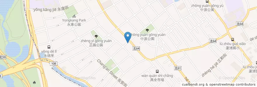 Mapa de ubicacion de 八方雲集 en Taiwán, Nuevo Taipéi, 蘆洲區, 五股區.
