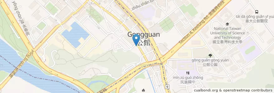 Mapa de ubicacion de 甘丹燒鐵板 en Taïwan, Nouveau Taipei, Taipei.