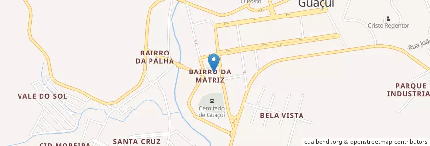 Mapa de ubicacion de Paróquia São Miguel Arcanjo en ブラジル, 南東部地域, エスピリト サント, Região Geográfica Intermediária De Cachoeiro De Itapemirim, Microrregião Caparaó, Guaçuí.