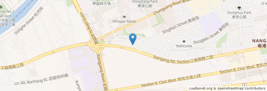Mapa de ubicacion de 南港新福宮 en تايوان, تايبيه الجديدة, تايبيه, 南港區.