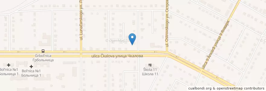 Mapa de ubicacion de Свято-Никольская церковь en Russie, District Fédéral De L'Oural, Oblast De Tcheliabinsk, Магнитогорский Городской Округ.