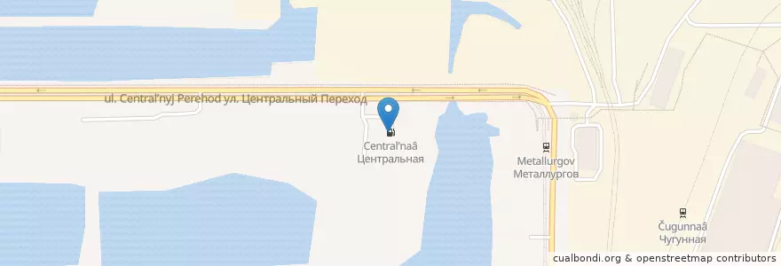 Mapa de ubicacion de Центральная en ロシア, ウラル連邦管区, チェリャビンスク州, マグニトゴルスク管区.