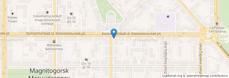 Mapa de ubicacion de Диканька en Rusia, Уральский Федеральный Округ, Wilayah Chelyabinsk, Магнитогорский Городской Округ.