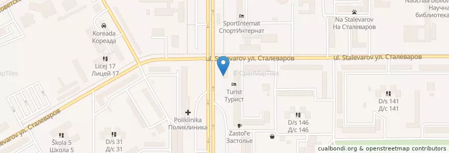 Mapa de ubicacion de Guten Tag en روسيا, منطقة فيدرالية أورالية, أوبلاست تشيليابنسك, Магнитогорский Городской Округ.
