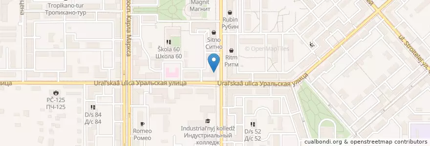 Mapa de ubicacion de Классика en Russia, Уральский Федеральный Округ, Oblast' Di Čeljabinsk, Магнитогорский Городской Округ.
