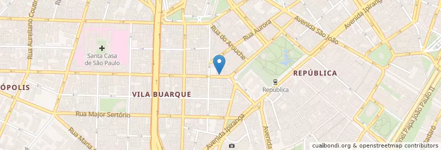 Mapa de ubicacion de Correios en Brasil, Región Sudeste, San Pablo, Região Geográfica Intermediária De São Paulo, Região Metropolitana De São Paulo, Região Imediata De São Paulo, San Pablo.