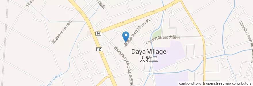 Mapa de ubicacion de 玉山商業銀行 en 臺灣, 臺中市, 大雅區.
