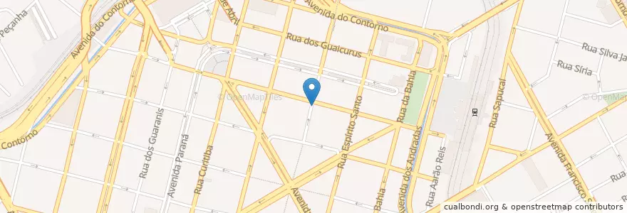 Mapa de ubicacion de Bike BH - Estação 21 en Brazil, Southeast Region, Minas Gerais, Região Geográfica Intermediária De Belo Horizonte, Região Metropolitana De Belo Horizonte, Microrregião Belo Horizonte, Belo Horizonte.