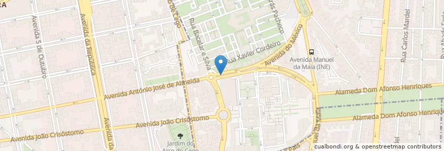 Mapa de ubicacion de LSB-00112 en البرتغال, Área Metropolitana De Lisboa, Lisboa, Grande Lisboa, لشبونة, Areeiro.
