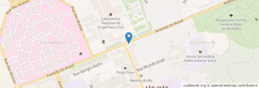 Mapa de ubicacion de LSB-00111 en ポルトガル, Área Metropolitana De Lisboa, Lisboa, Grande Lisboa, リスボン, Alvalade.