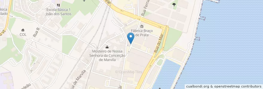 Mapa de ubicacion de LSB-00150 en Portugal, Área Metropolitana De Lisboa, Lissabon, Grande Lisboa, Lissabon, Marvila.