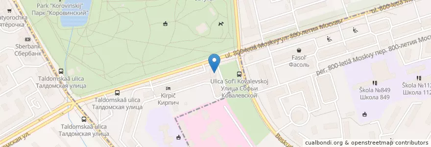 Mapa de ubicacion de Райффайзен en Россия, Центральный Федеральный Округ, Москва, Северный Административный Округ.
