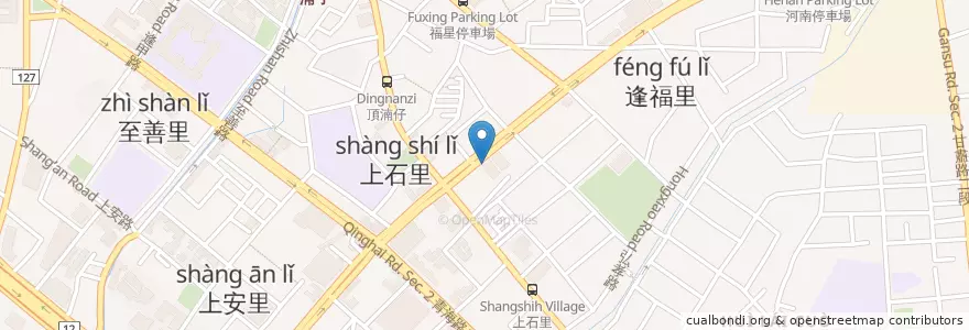 Mapa de ubicacion de 渣打國際商業銀行 en تايوان, تاي شانغ, 西屯區.