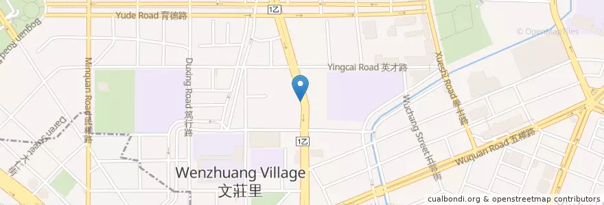 Mapa de ubicacion de 臺灣土地銀行 en Taiwán, Taichung, 北區.