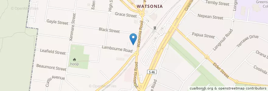 Mapa de ubicacion de Subway en Australia, Victoria, City Of Banyule.