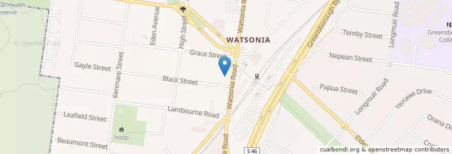 Mapa de ubicacion de Cafe 41 en استرالیا, Victoria, City Of Banyule.