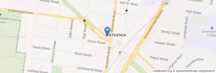 Mapa de ubicacion de TT Chicken en 오스트레일리아, Victoria, City Of Banyule.