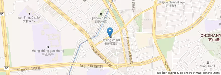 Mapa de ubicacion de 天母康健身心診所 en تایوان, 新北市, تایپه, 士林區.