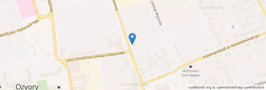 Mapa de ubicacion de Пельменная №3 en Rússia, Distrito Federal Central, Oblast De Moscou, Городской Округ Озёры.