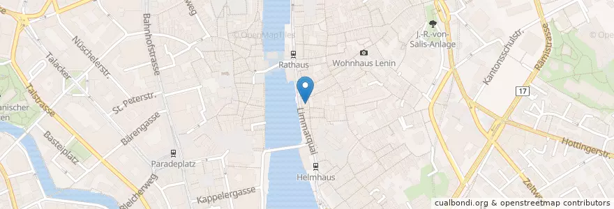 Mapa de ubicacion de Haus zum Rüden en İsviçre, Zürih, Bezirk Zürich, Zürich.