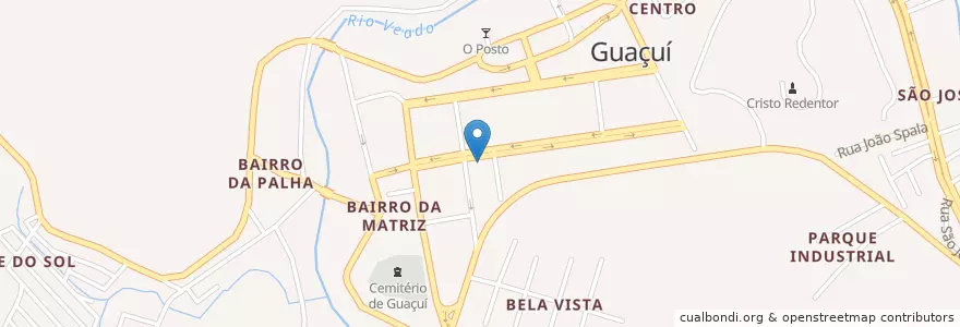 Mapa de ubicacion de Teatro Municipal Fernando Torres en ブラジル, 南東部地域, エスピリト サント, Região Geográfica Intermediária De Cachoeiro De Itapemirim, Microrregião Caparaó, Guaçuí.