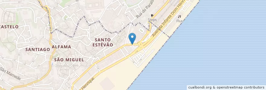 Mapa de ubicacion de LSB-00132 en Portugal, Grande Lisboa, Lissabon, Santa Maria Maior.