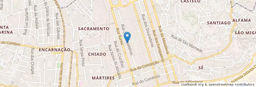 Mapa de ubicacion de WattDrive Sapateiros en پرتغال, Área Metropolitana De Lisboa, Lisboa, Grande Lisboa, لیسبون, Santa Maria Maior.