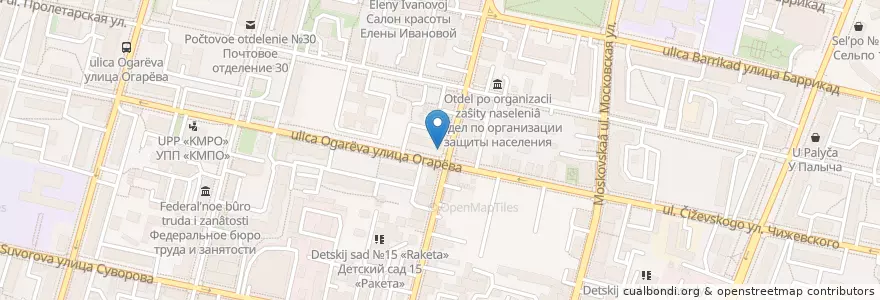 Mapa de ubicacion de Аптечка+ en Rusia, Distrito Federal Central, Óblast De Kaluga, Городской Округ Калуга.
