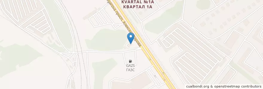 Mapa de ubicacion de Газпром АЗС №338 en Rusland, Centraal Federaal District, Oblast Belgorod, Старооскольский Городской Округ.