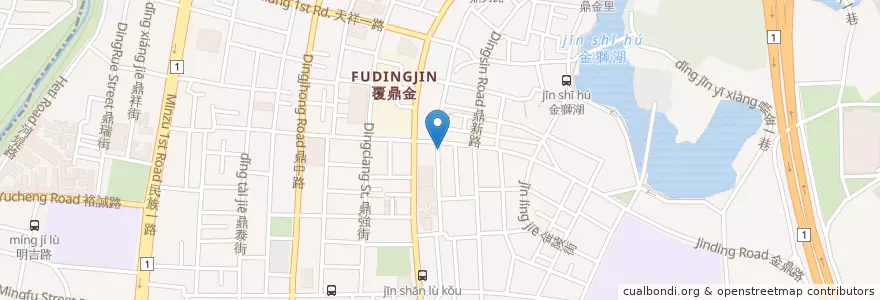 Mapa de ubicacion de 窩早午餐專賣 en Taiwán, Kaohsiung, 三民區.