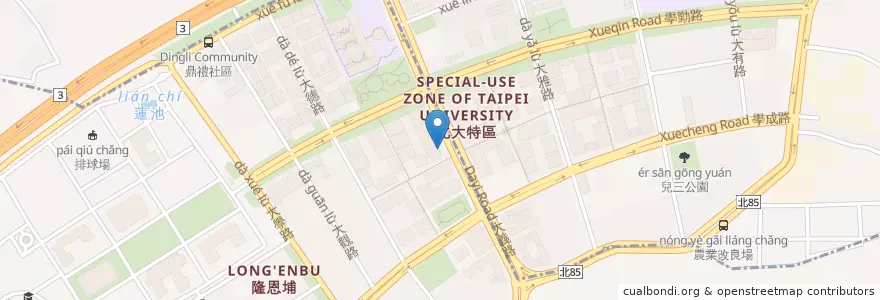 Mapa de ubicacion de 何嘉仁國際幼兒園 en 타이완, 신베이 시, 수린 구.