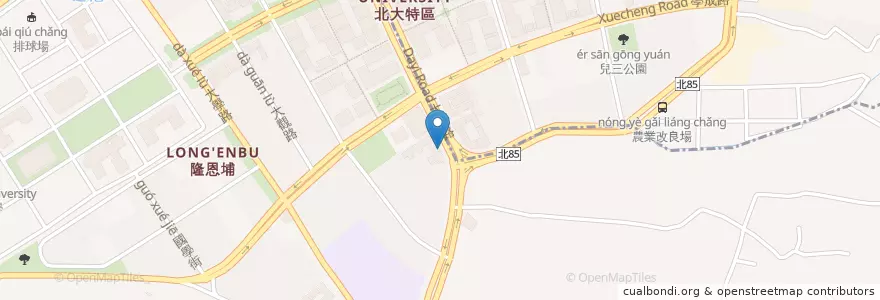 Mapa de ubicacion de 北大藥局 en Тайвань, Новый Тайбэй, 三峽區.