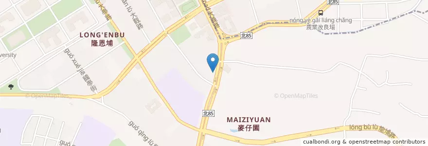 Mapa de ubicacion de 古都便當 en Taiwan, Nuova Taipei, Sanxia.