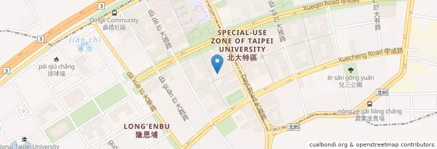 Mapa de ubicacion de 娃娃國幼兒園 en تايوان, تايبيه الجديدة, 三峽區, 樹林區.