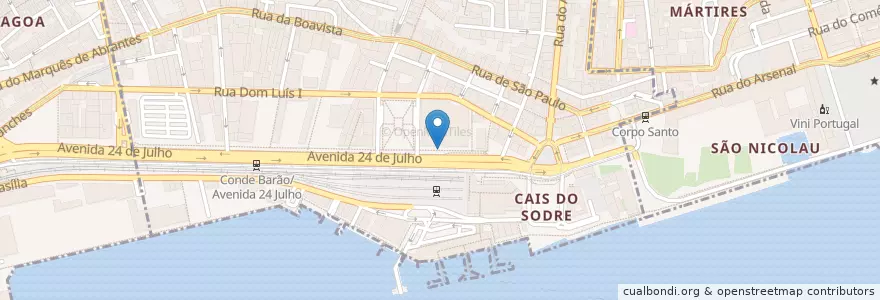 Mapa de ubicacion de LSB-00169 en Portugal, Área Metropolitana De Lisboa, Lissabon, Grande Lisboa, Misericórdia.