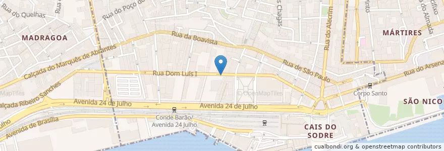 Mapa de ubicacion de LSB-00101 en Portugal, Área Metropolitana De Lisboa, Lissabon, Grande Lisboa, Lissabon, Misericórdia.