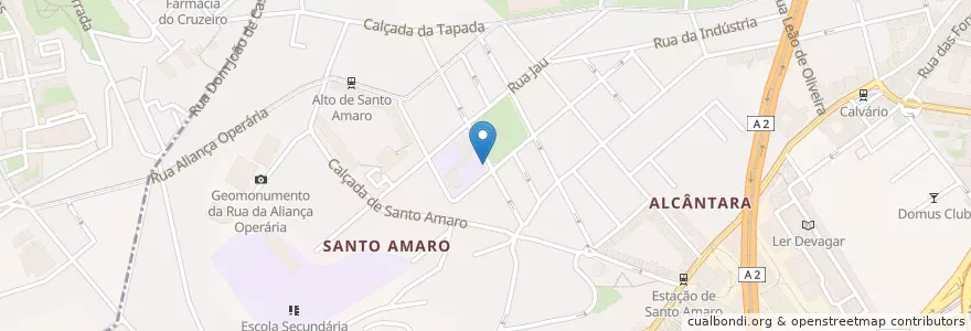 Mapa de ubicacion de LSB-00024 en ポルトガル, Área Metropolitana De Lisboa, Lisboa, Grande Lisboa, リスボン, Alcântara.