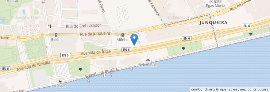 Mapa de ubicacion de LSB-00530 en Португалия, Área Metropolitana De Lisboa, Лиссабон, Grande Lisboa, Belém.