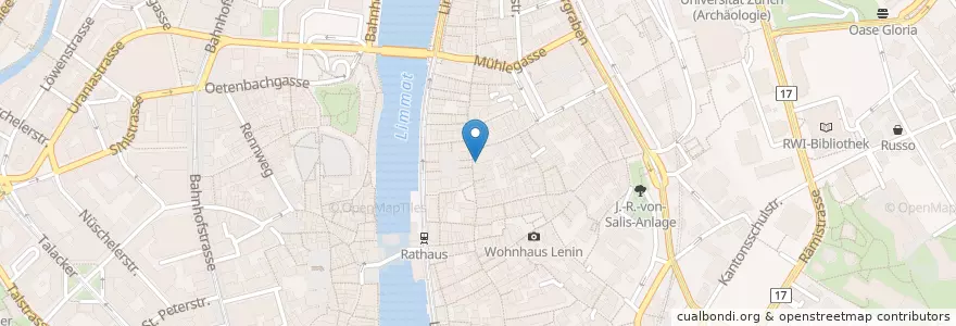 Mapa de ubicacion de Louis Take Away en 瑞士, 蘇黎世, Bezirk Zürich, Zürich.