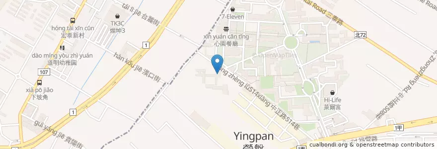 Mapa de ubicacion de 中華耶穌會神哲學院圖書館 en Taiwan, Nuova Taipei.