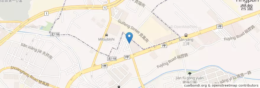 Mapa de ubicacion de 元大商業銀行 ATM en Taïwan, Nouveau Taipei, Hsinchuang.