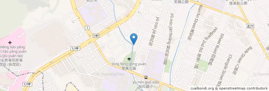 Mapa de ubicacion de 裕民公共托育中心 en 타이완, 신베이 시, 신좡 구.