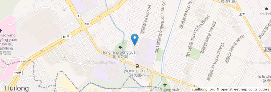 Mapa de ubicacion de 新北市立圖書館新莊裕民分館 en Taiwan, 新北市, 新莊區.