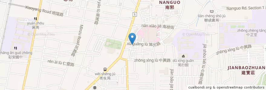 Mapa de ubicacion de 85度C en 타이완, 타이완성, 장화현, 장화 시.