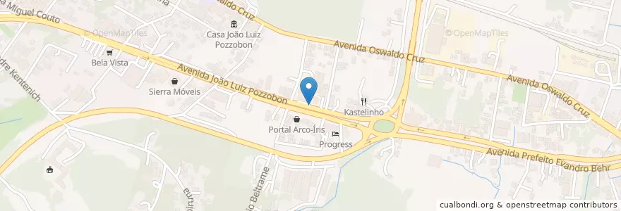 Mapa de ubicacion de Castelinho en ブラジル, 南部地域, リオグランデ・ド・スル, Região Geográfica Intermediária De Santa Maria, Região Geográfica Imediata De Santa Maria, Santa Maria.